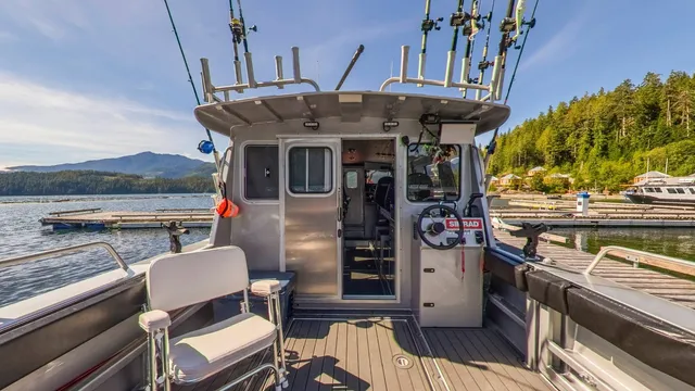 Aboard a North River guide boat, Nootka Sound