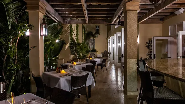 The Patio Bar after dark