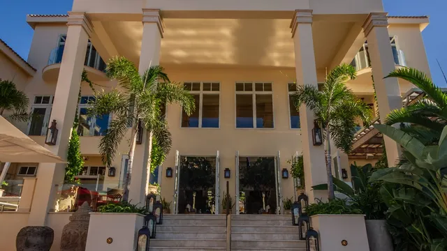 The pool terrace