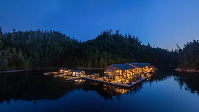 Newton Cove Resort from across Espinosa Inlet